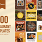 300 Social Media Templates for Restaurants