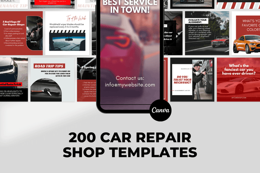 200 Car Repair Shop Templates for Social Media