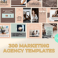 300 Marketing Agency Templates for Social Media