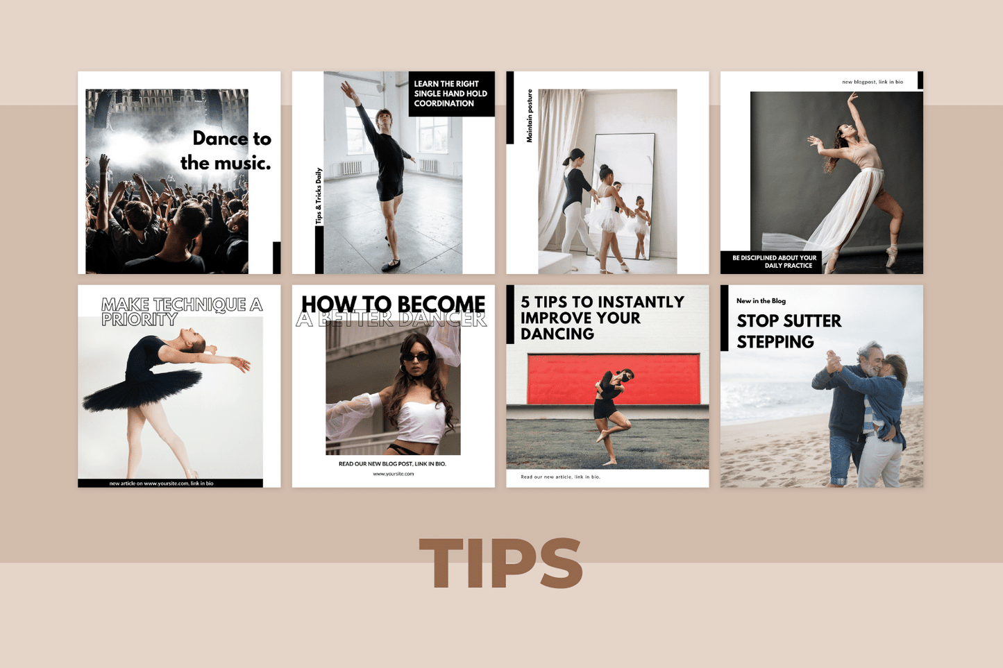 200 Dance Studio Templates for Social Media