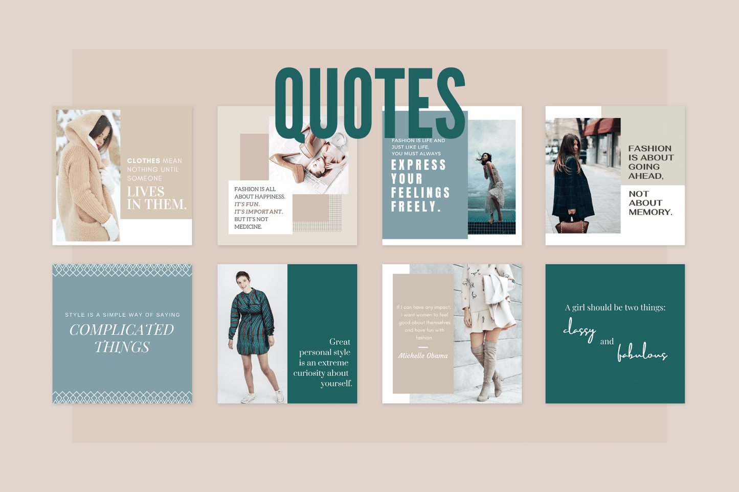 300 Fashion Templates For Social Media